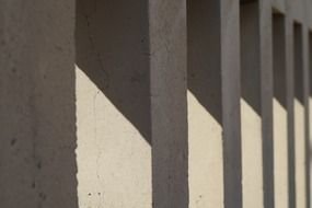 shadows on bridge columns