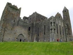 historical ruined castle and towers