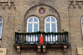 Balcony under the windows