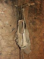 espadrilles in an abandoned house