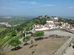 top view on a rural landscape, Portugal