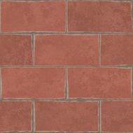 Wall made of the red bricks