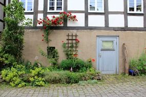 the front door of the ground floor