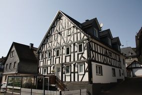 facades of houses in Bad Berleburg