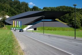 modern theater building in Erle, Germany