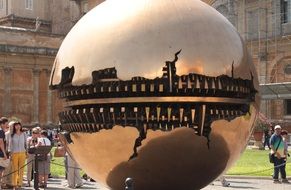 globe architecture gold momument