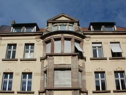 Front view of a frame house in saarbrucken