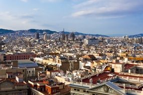 barcelona city panorama