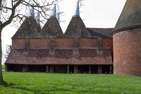 sissinghurst castle with brickwork