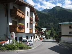 cute village in the mountains