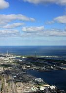 panorama of the marina in toronto