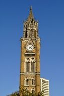 victorian clock tower against the sky