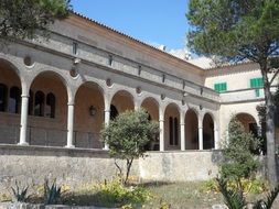 arches in a monastery in Mallorca