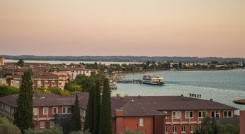 Town of Sirmione on the shores of Lake Garda