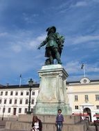 Monument to Gustav Adolf in front of the Town Hall in Gothenburg