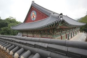 beautiful temple roof