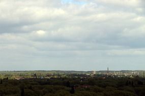 panorama of the city of Duisburg, Germany