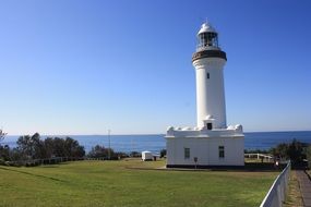 landscape of the light house on a coast