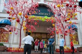 Diamond Plaza is a beautifully renovated department store in a Ho Chi Minh City