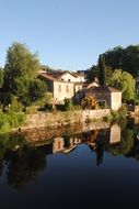 french village near the water