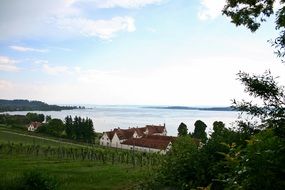 lake constance bank panorama landscape