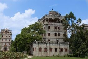 building with ancient architecture in china