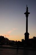 warsaw evening monument