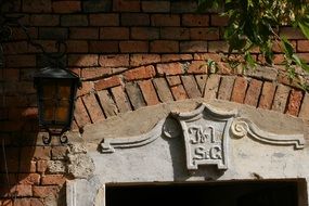 old brick vault