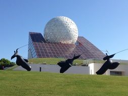 the architecture of Futuroscope