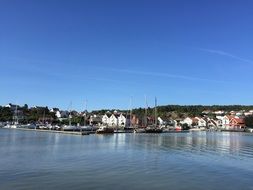 panorama of the coast of the Norwegian Sea