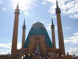magnificent mosque in Azerbaijan
