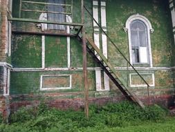 staircase on church in russia