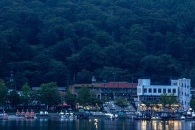 japan city evening scene