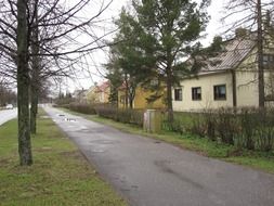 bike path near single-family houses