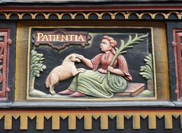 Picture on facade in hildesheim