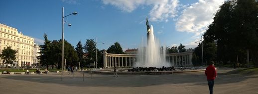 memorial fountain in Vienna