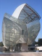 modern glass building of an unusual shape