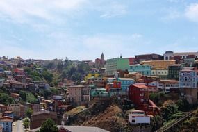 panoramic view of the city Valparaiso, Chile