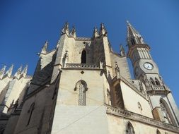 cathedral with towers in spain