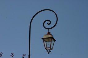 lamp post against the sky on a clear day