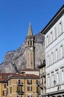 bell tower of the old town in lombardy