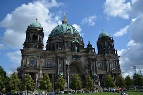 historical Cathedral with the domes in Berlin