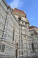 Beautiful and ornamental Basilica of Santa Maria del Fiore in Florence, Italy