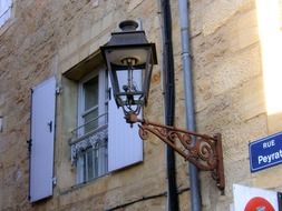 french gas lamp