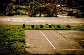 tires on the playground