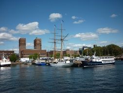 oslo town hall river view