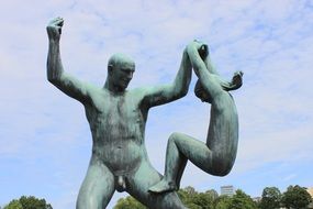sculpture naked man