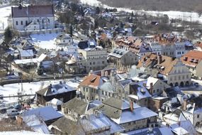 panorama of the city kazimierz dolny