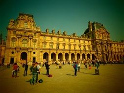 historic building of the Louvre in France