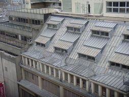 Roofs of the houses in the Paris in France